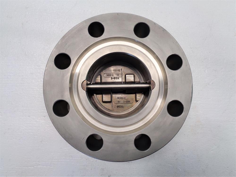 Crane Marlin 3" 600 ANSI Wafer Check Valve, Stainless Steel MLP600SMPMJ2MMMC1